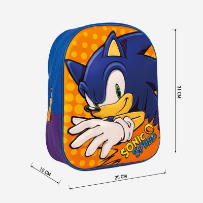 Mochila Infantil Escolar Sonic-Ligera y Resistente