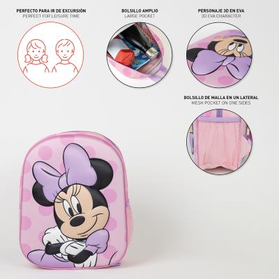 Mochila Infantil Minnie Mouse – Mochila Escolar para Niñas, Guardería y Paseos